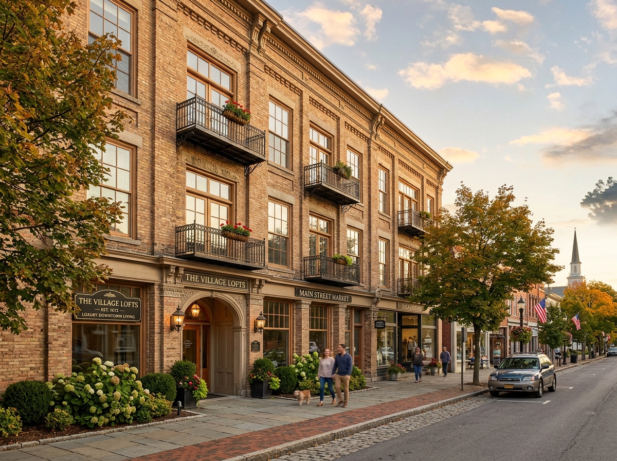 Upper floor downtown village residential lofts